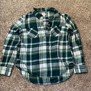Merona 1/4 button down flannel